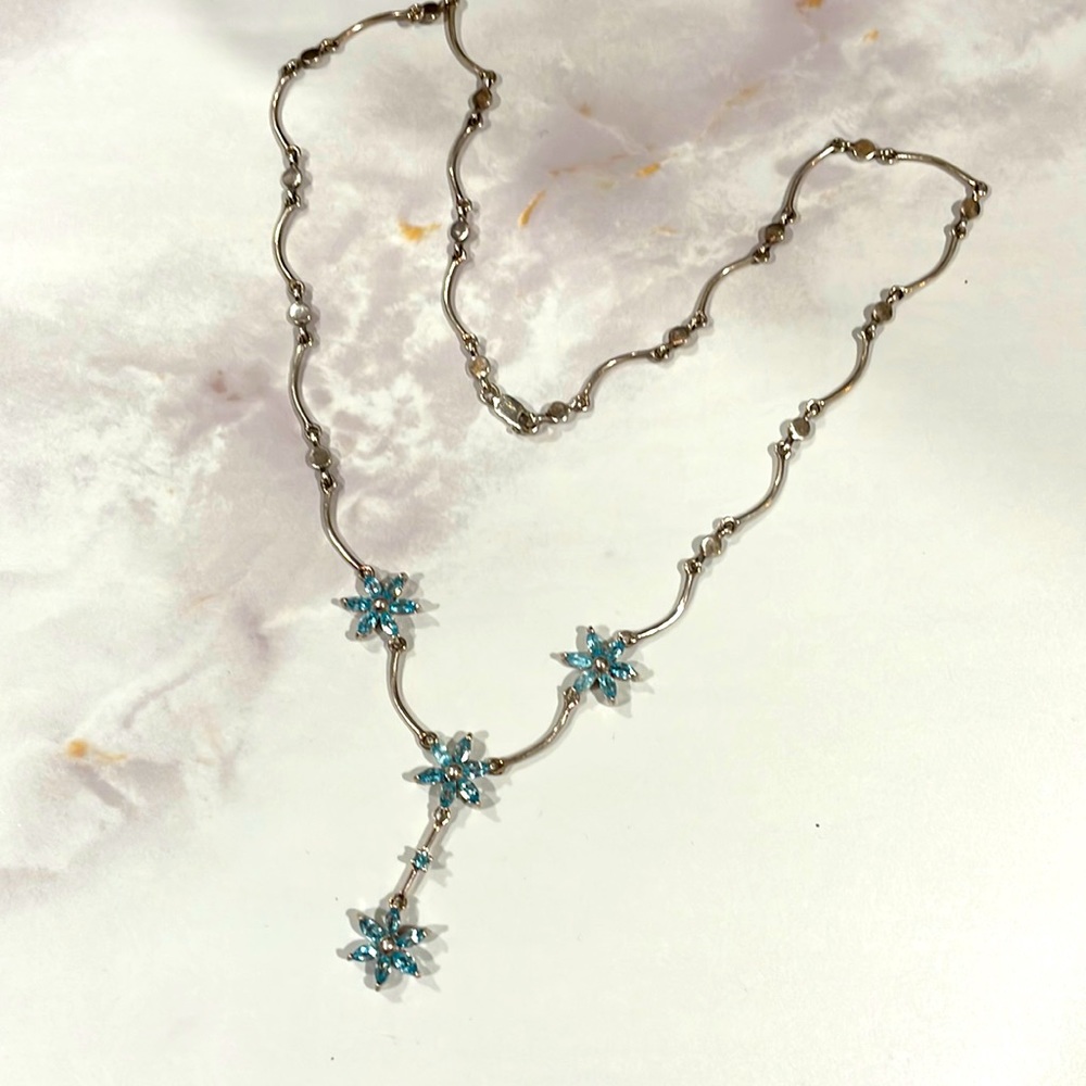 Y sterling silver necklace